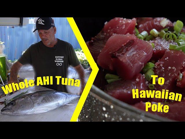 How to process a whole Ahi tuna into the best Hawaiian Poke!