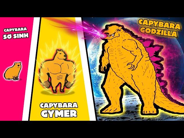 PobbRose Capybara VÔ TRI vs Capybara GODZILLA !!! (PobbRose Capybara) | Capybara merge evolution 