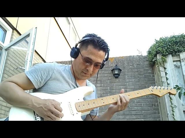 Guitar rock jam in the garden - Guitar Solo improvisation