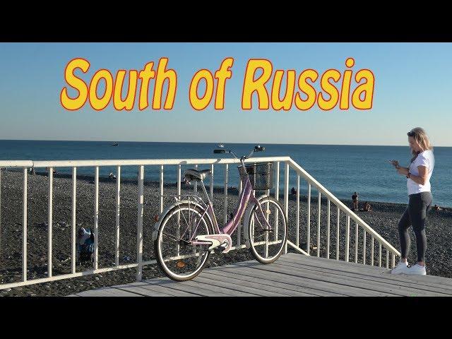 South of Russia. Russian Resorts on the Black sea. 4K