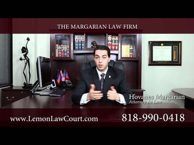 California Lemon Law Firm:  Presumption