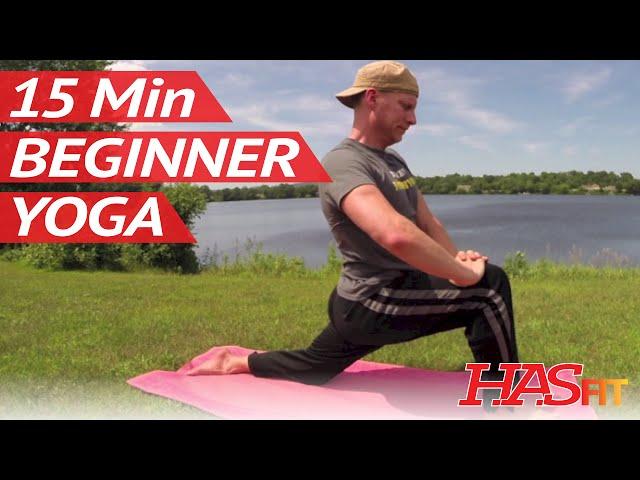 15 Min Yoga for Beginners w/ Sean Vigue - Beginner Yoga for Weight Loss, Strength, Flexibility