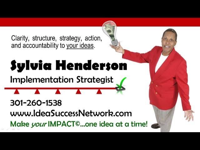 Sylvia Henderson - Idea Success Network