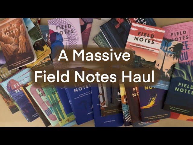 Oops I failed my stationery no-buy | a massive Field Notes haul