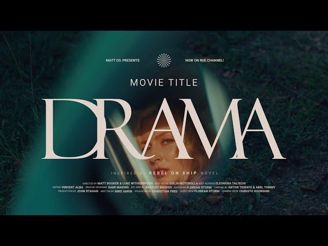 Ultimate Drama Movie Title Templates | Premiere Pro & After Effects for Filmmakers!