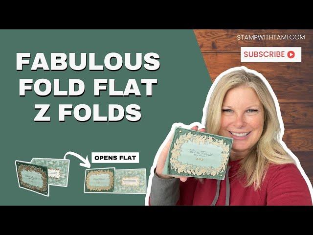  Stampin Up Eden's Garden Collection | Fabulous Fold Flat Z-Fold Card