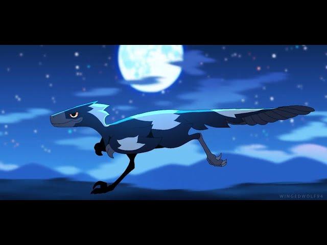 Moonlight Raptor Run // Animation Loop