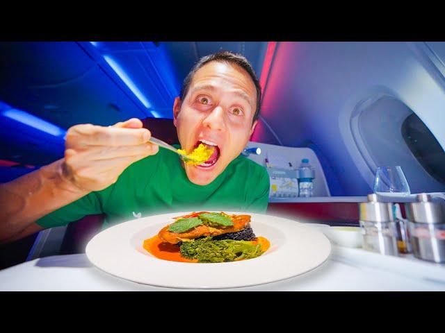 Qatar Airways Business Class - FOOD REVIEW!!  Bangkok to Doha to Milan