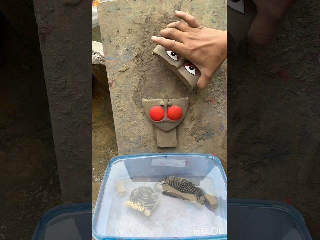 Hanuman murti making/Bajrangbali idol making #shorts