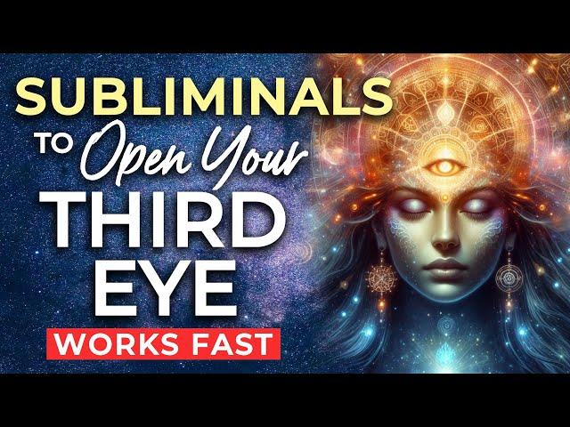 SUBLIMINAL Affirmations to OPEN Your THIRD EYE  Subliminals for Third Eye ACTIVATION