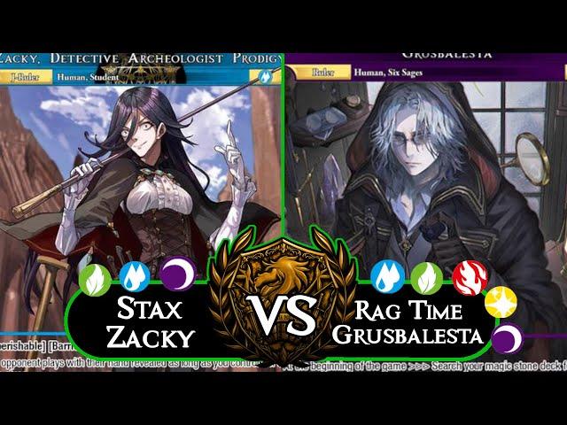 The Tempo Builds! Rag Time Grusbalesta Vs Stax Zacky Feature Match : Force of Will (TCG)