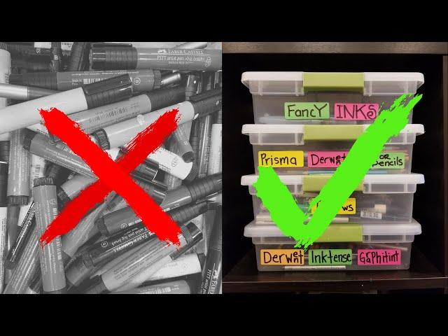 BEST TIPS for STORING and ORGANIZING your ART SUPPLIES!