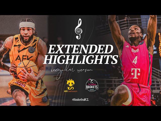 AEK Betsson BC v Telekom Baskets Bonn | Full Game Highlights | #BasketballCL 2024-25