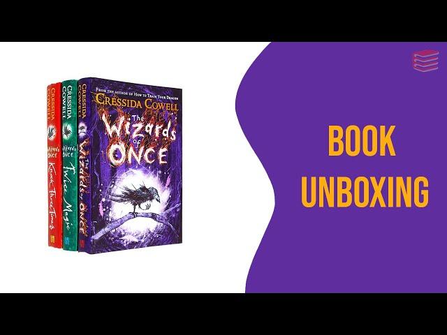 The Wizards Of Once 3 Book Set Collection (Hardback) by Cressida Cowell - Book Unboxing