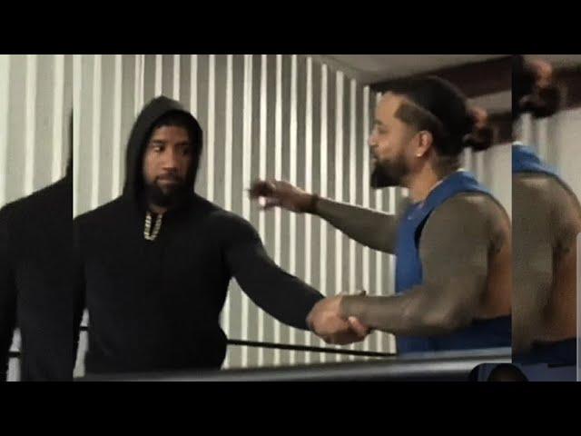 Off air footage of Jimmy Uso having a good time with Jey Uso backstage - WWE RAW & SMACKDOWN