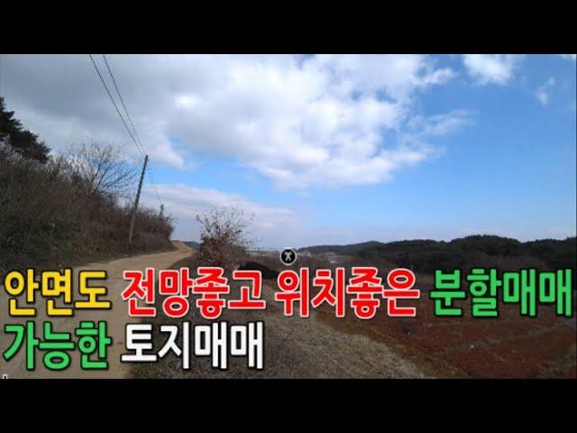 [매물634] 안면도 전망좋고 위치좋은 분할매매 가능한 토지매매