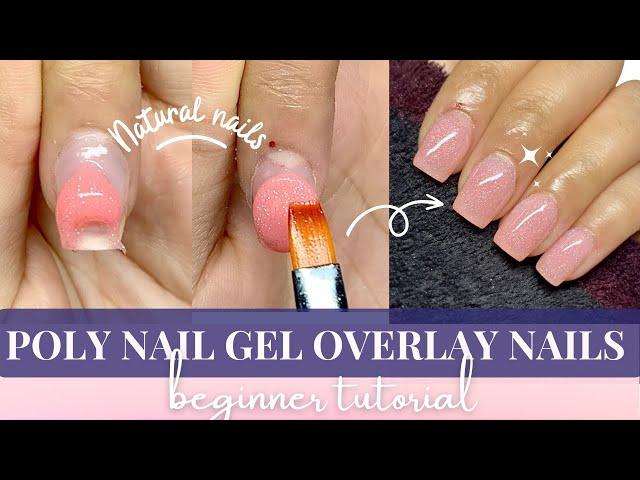 EASY POLY NAIL GEL OVERLAY Tutorial for Beginners: Achieve Flawless Nails with GLOWTIPS