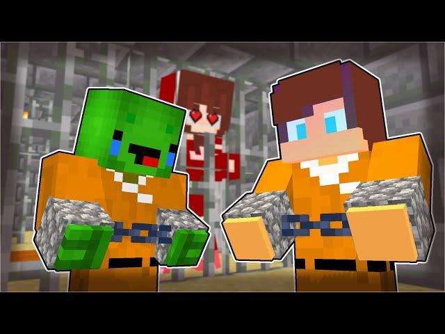 Maizen : JJ & Mikey ESCAPE from PRISON - Minecraft Parody Animation Mikey and JJ