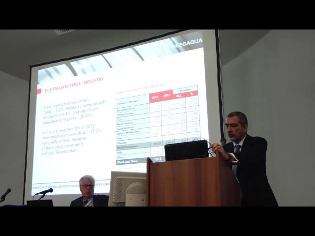 Antonio Marcegaglia at III. INTERNATIONAL STEEL TRADE DAY in Made in Steel 2013