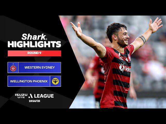 Western Sydney v Wellington Phoenix - Shark Highlights | Isuzu UTE A-League 2024-25 | Round 09