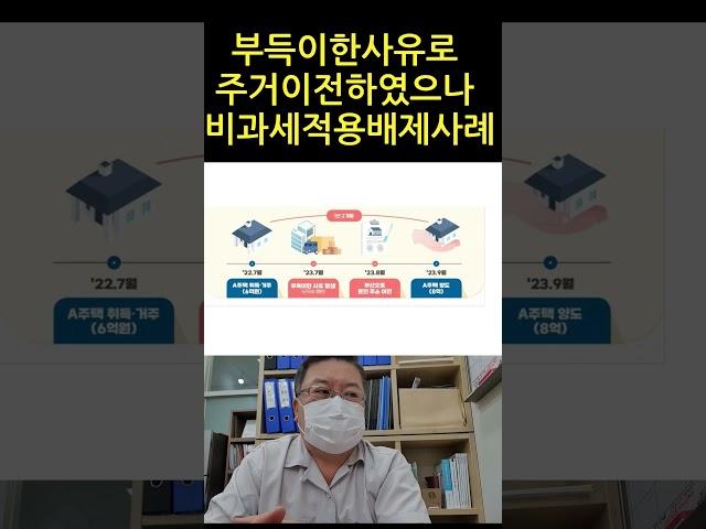 전근 취학등 부득이한 사유로 주거이전하였으나 거주주택 비과세 적용배제 사례