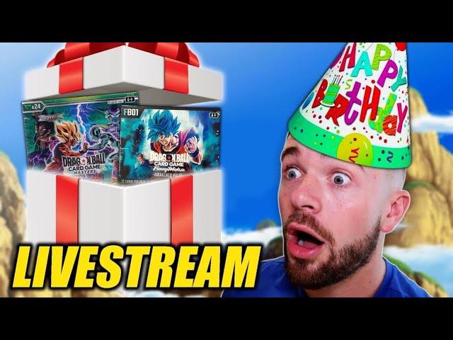 *LIVE* Opening Dragon Ball Super Cards For My BIRTHDAY!