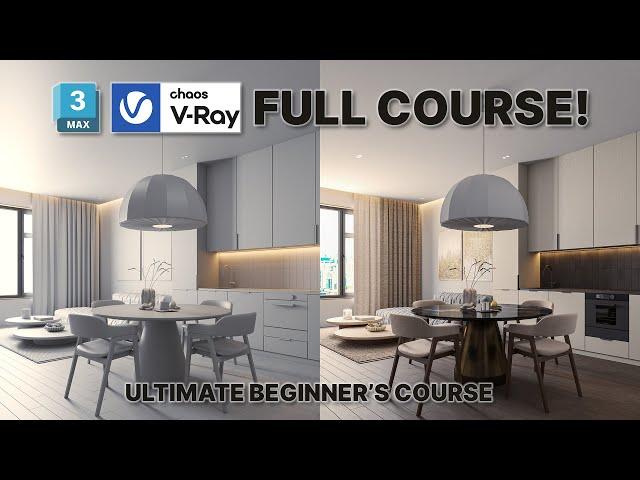 V-ray for 3ds max for Absolute Beginners | Modelling and Rendering Tutorial