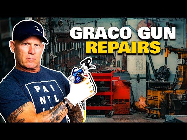 Cleaning A Graco Contractor II Gun.  Repair an Airless Spray Gun.