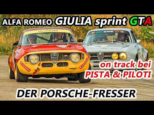 Der Porsche-Fresser: Alfa Romeo Giulia sprint GTA - on track bei Pista & Piloti 2023 | Garagengold