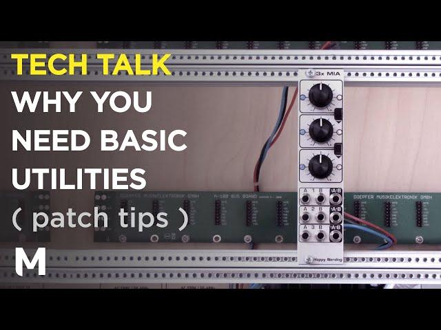 How to use modular utilities - Mixing, Attenuating, Inverting, Offset (with Happy Nerding 3X MIA)