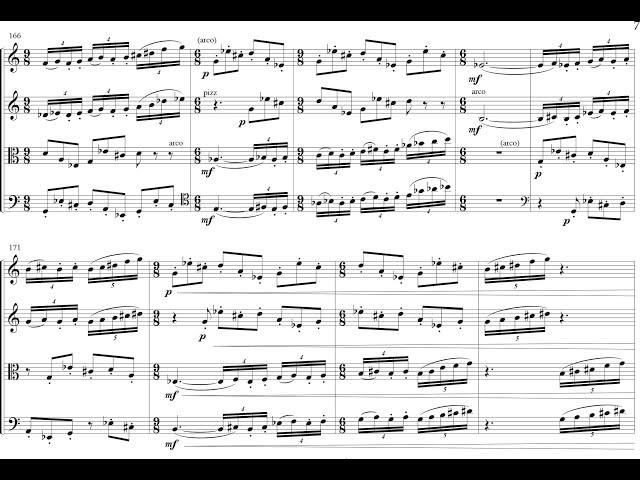 Mark Carlson - Starry Night for String Quartet (1989) [Score-Video]
