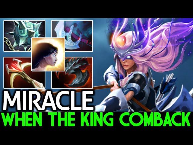 MIRACLE [Mirana] When the King Comback Kneel Down Haters Dota 2