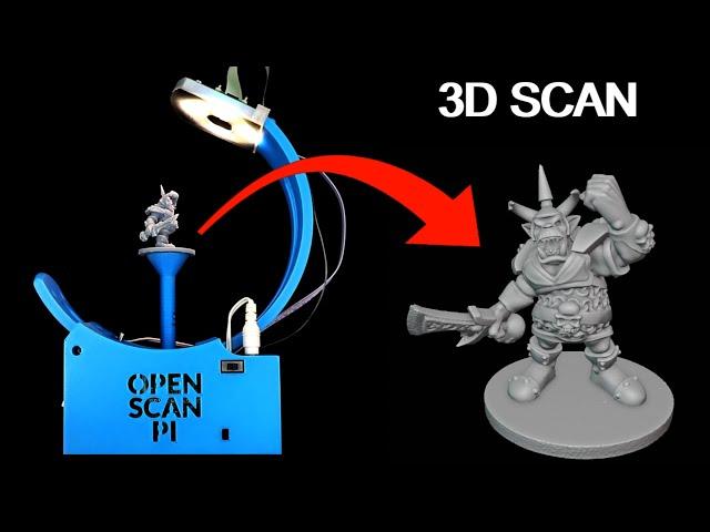 3D Scan your Miniatures in under 6 mins with the OpenScan Mini (open source 3D Scanner)