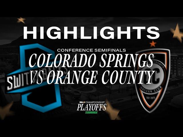 11.10.2024 | Colorado Springs Switchbacks FC vs. Orange County SC - Game Highlights