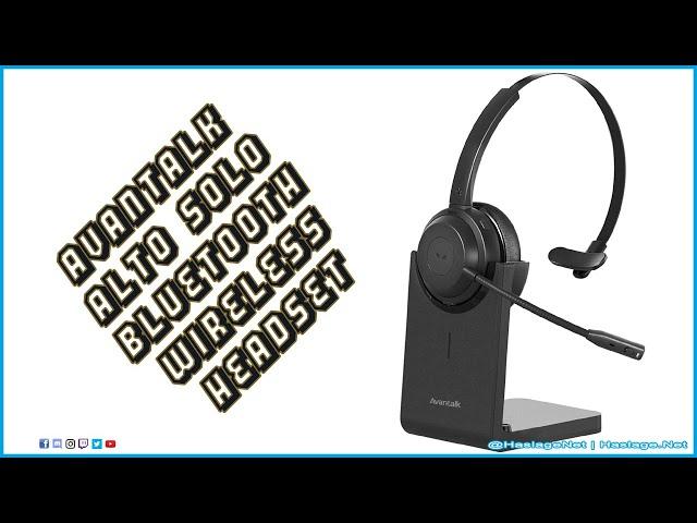 Avantalk Alto Solo, Bluetooth Wireless Headset with Noise-Canceling Microphone | HNE Tech