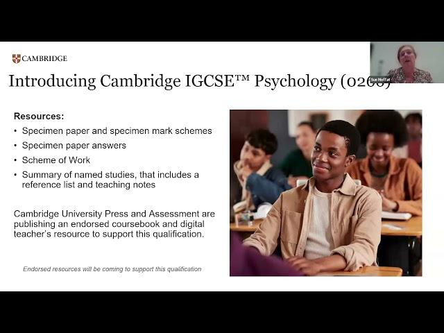 Introducing Cambridge IGCSE™ Psychology