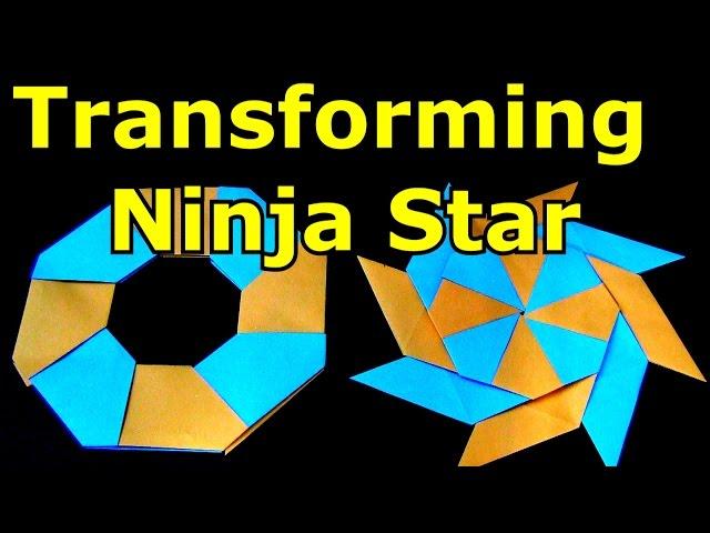 How to Make a Paper Transforming Ninja Star - Origami