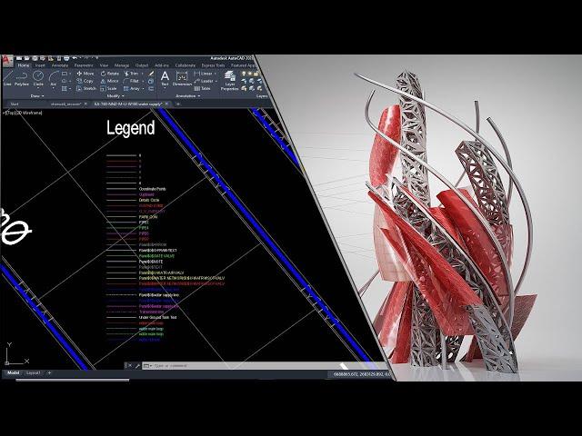 AutoCAD's Lisp Quick Legend Show | layer names line Style .