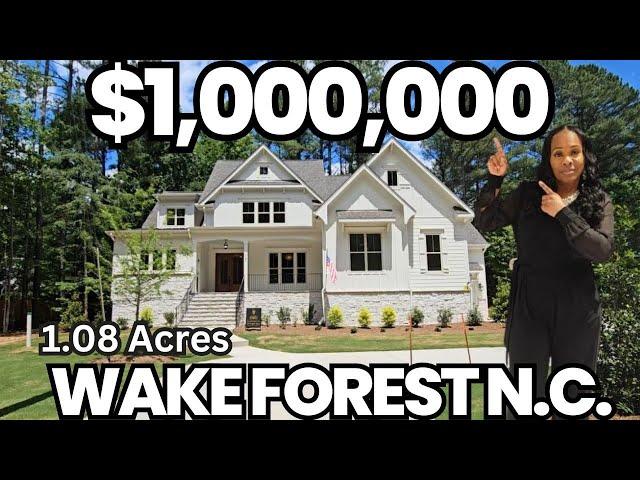 Luxury New Construction Home Tour| Wake Forest N.C. | Over 1 Acre of Land