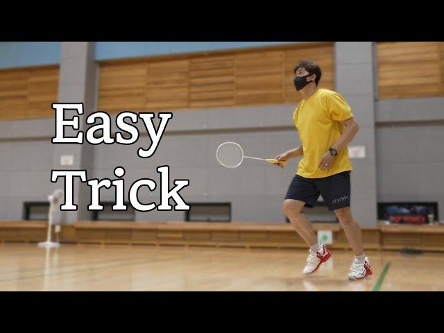 Everyone's Badminton Trick Shot  "That easy?"