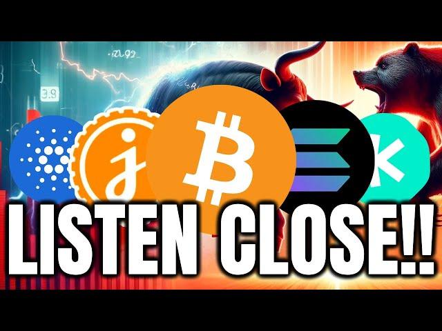 IS THE BOTTOM FINALLY IN FOR THE MARKET ? | LISTEN CLOSE IF YOU HOLD | SOLANA, JASMY, KASPA, PEPE)