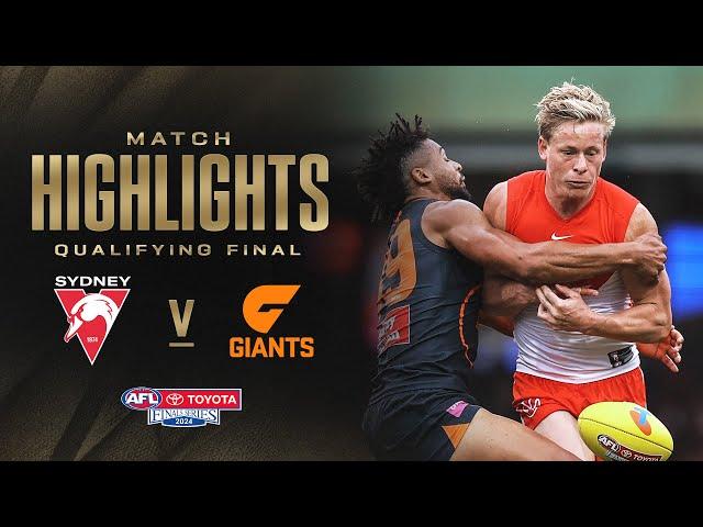 Sydney Swans v GWS Giants Highlights | Qualifying Final, 2024 | AFL