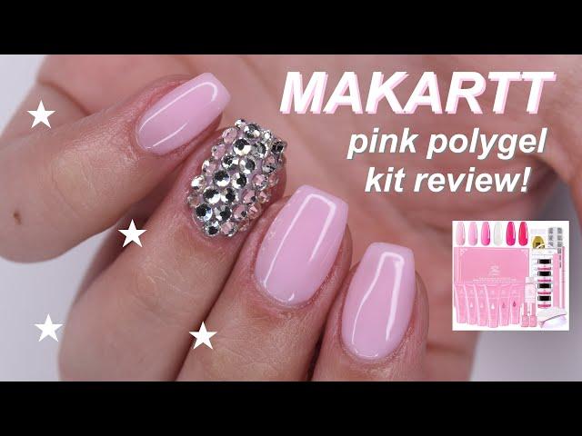 MAKARTT pink polygel kit review!