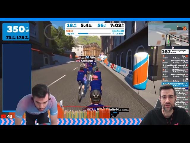 ZWIFT RACE ANALYSIS - BRITISH CYCLING RACE SERIES