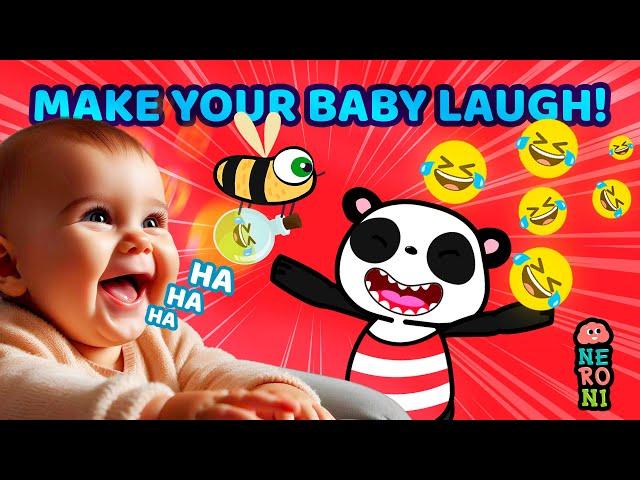 Best Video for Babies to Laugh | Beebee's Giggle Potion | Goofy Panda & Beebee | Neroni Kids