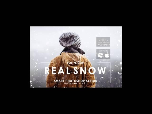 Real Snow Photoshop Action