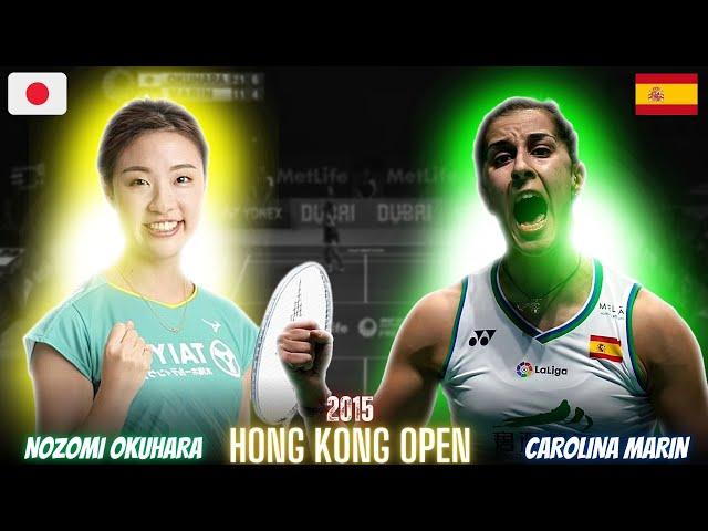 Carolina Marin(SPN) vs Nozomi Okuhara(JPN) Badminton Match Highlights | Revisit Hong Kong Open 2015