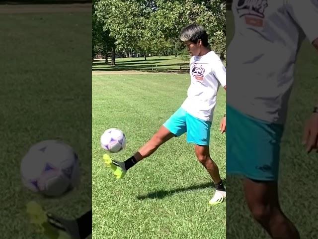 Just playing. Futballer River Turlington. Fall 2024.