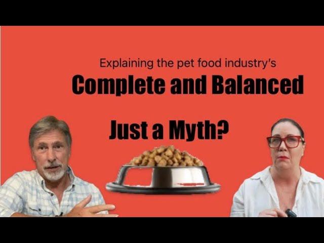 Complete and Balanced  et Food....Really?