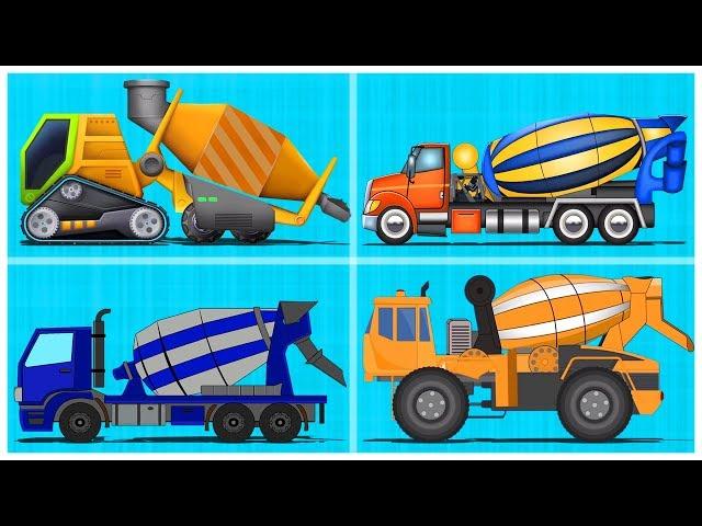 Concrete Mixer | Street Vehicle Videos For Children by Kids Channel